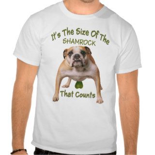 Shamrock size counts tee shirt