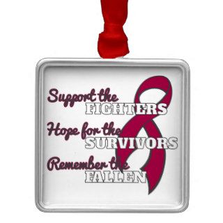 Sickle Cell Anemia Support Hope Remember Ornaments