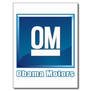 Obama Motors logo Post Cards