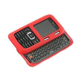 FOR LG RUMOR II(RUMOR2) / UX 265 / LX265 RED SILICON SKIN CASE Electronics