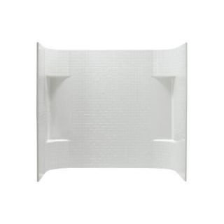 Sterling Plumbing Accord Tile 31 1/4 in. x 60 in. x 56 1/4 in. Three Piece Direct to Stud Wall Set in White 71144100 0