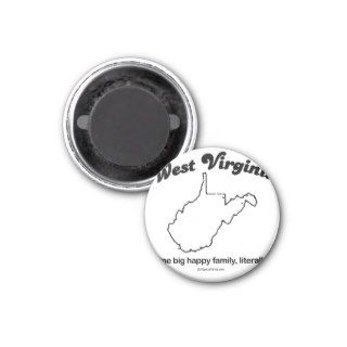 WEST VIRGINIA   "WEST VIRGINIA STATE MOTTO" T shir Refrigerator Magnets