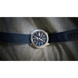 Seiko Men's SNK807 Seiko 5 Automatic Blue Canvas Strap Watch Seiko Watches