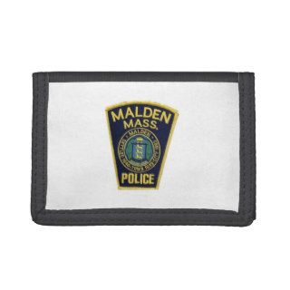MALDEN MASSACHUSETTS POLICE PATCH TRIFOLD WALLET
