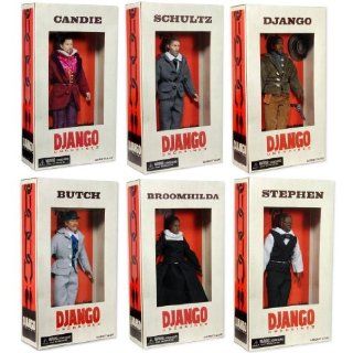 DJANGO UNCHAINED ~ SERIES 1 ~ 8" ACTION FIGURES ~ SIX(6) DOLL SET Entertainment Collectibles