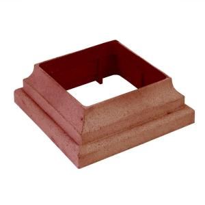 TimberTech 4.25 in. x 4.25 in. Redwood Radiance Rail Post Skirt DISCONTINUED PSKIRTR