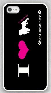 Rikki KnightTM I Love My Affenpinscher Dog Design iPhone 4 & 4s Case Cover (White Rubber with bumper protection) for Apple iPhone 4 & 4s Cell Phones & Accessories