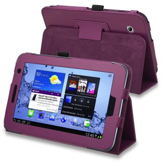 BasAcc Purple Leather Case for Samsung Galaxy Tab 2 7.0 P3100/P3110/P3113 BasAcc Tablet PC Accessories
