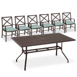 Thos, Baker 7pc dining set from the terrace collection in navy  Outdoor And Patio Furniture Sets  Patio, Lawn & Garden