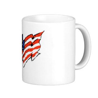 American Flag Tattoo Coffee Mugs