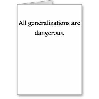 Generalizations Cards