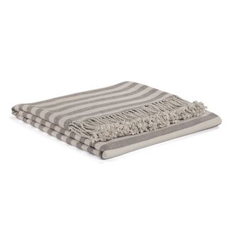 Slate Striped Rayon from Bamboo Throw Throws