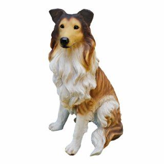 ON SALE Long Haired Collie Dog Statue  Outdoor Statues  Patio, Lawn & Garden