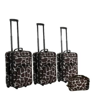 Rockland Fashion 4 pc. Expandable Luggage Set   Giraffe