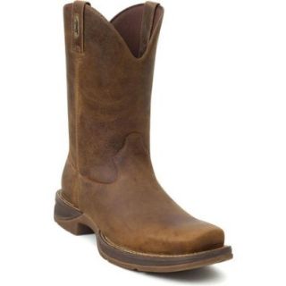 Rebel by Durango Men's 10" Brown Pull On Western Boot DB5444 Pull On Steel Toe Boot Shoes