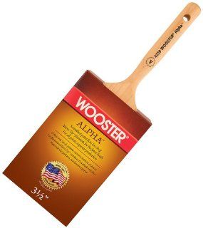 Wooster Brush 4239 3 1/2 Alpha Varnish Dowel Style Handle Paintbrush, 3 1/2 Inch   Household Bristle Paintbrushes  