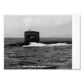 USS FLASHER (SSN 613) PHOTOGRAPHIC PRINT
