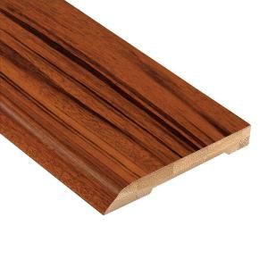 Home Legend Exotic Tigerwood 1/2 in. Thick x 3 1/2 in. Wide x 94 in. Length Bamboo Wall Base Molding HL401WB