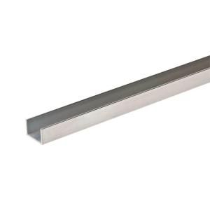 Crown Bolt 3/8 in. W x 1/2 in. H x 96 in. L Aluminum C Channel with 1/16 in. Thick 96390