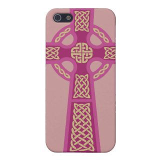 Pink Celtic Cross iPhone 4 Case