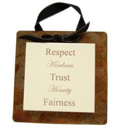 Wooden 'Values' Wall Hanging (U.S.A.) Wall Hangings