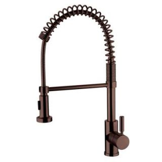 Yosemite Home Decor Single Handle Spring Pull Out Sprayer Kitchen Faucet in Oil Rubbed Bronze YP2814A ORB