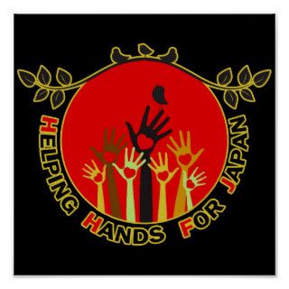 Helping Hands For Japan Print