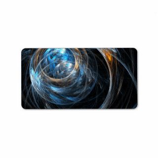 Around the World Abstract Art Personalized Address Labels