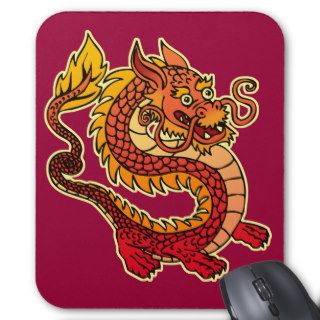 Red Chinese Dragon Mousepad