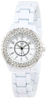Fancy Face Women's FF257WH Candy Collection "Fauna" Small Sized White Metal Bracelet Watch Watches