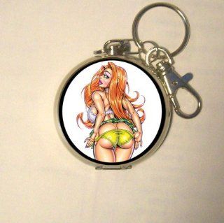 Redhead Pin Up Removes Panties 4 You Coin, Guitar Pick or Pill Box MADE IN USA 