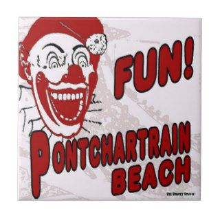 Pontchartrain Beach Clown Tile