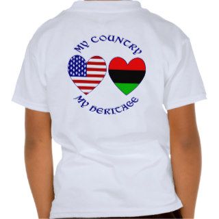 My Country My African American Heritage Tshirts