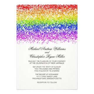 Rainbow Wedding Invitations