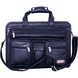 Leatherbay Cambridge Briefcase Black LEATHERBAY Leather Briefcases