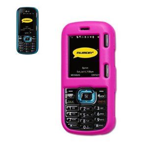 Hard Protector Skin Cover Cell Phone Case for LG Rumor2 / Banter / UX 265 / Script Sprint   HOT PINK Cell Phones & Accessories