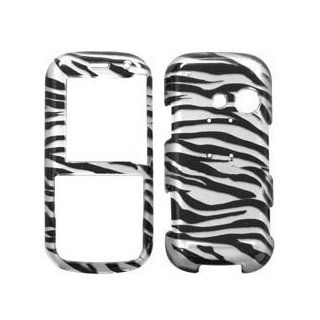 Fits LG LX265 AX265 265 Banter Rumor2 Snap on Protector Faceplate Cover Housing Hard Case   Illusion Zebra Skin/Black Cell Phones & Accessories