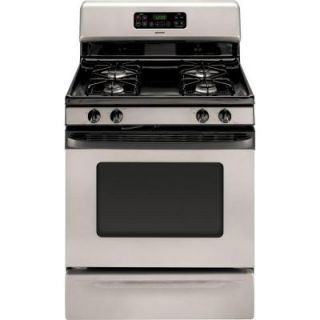 Hotpoint 4.8 cu. ft. Gas Range with Self Cleaning Oven in Silver Metallic RGB790SERSA