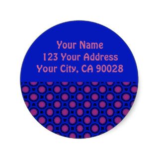 Blue and Purple address labels Sticker