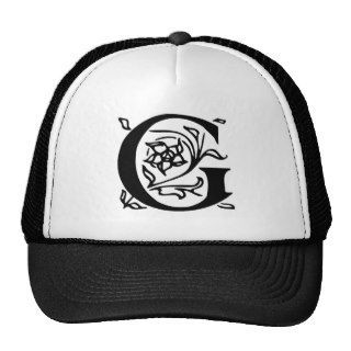 Fancy Letter G Trucker Hats