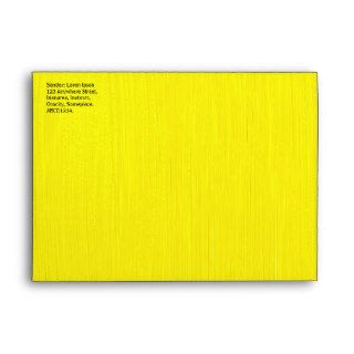 Painted Yellow Envelopes