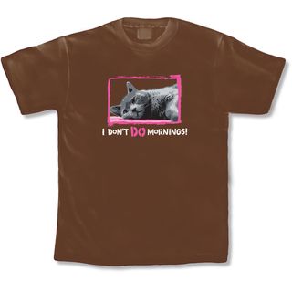 I Don't Do Mornings T Shirt Pet Lover's Gifts