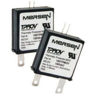 Mersen 270TPMOVST Thermally Protected MOV Technology with Tabs and Short Leads Microswitch, 270VAC, 200kA SCCR, 50kA Discharge Current Electronic Component Switches