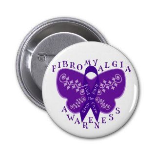 Fibromyalgia Awareness Round Button