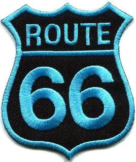 Route 66 Retro Muscle Cars 60s Americana USA Applique Iron on Patch New S 271 Handmade Design From Thailand 