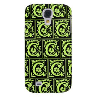 Old Monogram Pattern Letter C iPhone 3G/3GS Case Samsung Galaxy S4 Cases