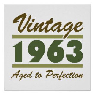 1963 Vintage 50th Birthday Print