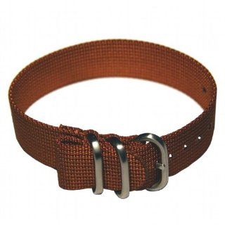 20mm Nylon Watch Band, Tactical Grade Strap, Golden Brown, Stainless Steel Hardware at  Women's Watch store.