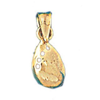 14K Gold Charm Pendant 0.6 Grams Nautical>Shells275 Necklace Jewelry