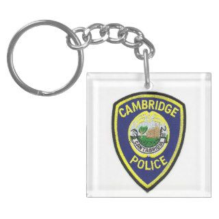 CAMBRIDGE MASSACHUSETTS POLICE DEPARTMENT PATCH KEY CHAINS